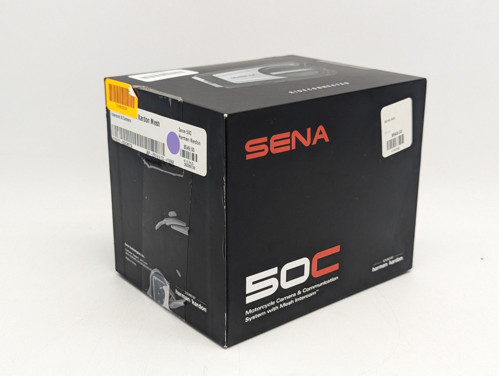 Sena 50C Motorcycle Communication Mesh Intercom & 4K Camera | Black | 50C-01