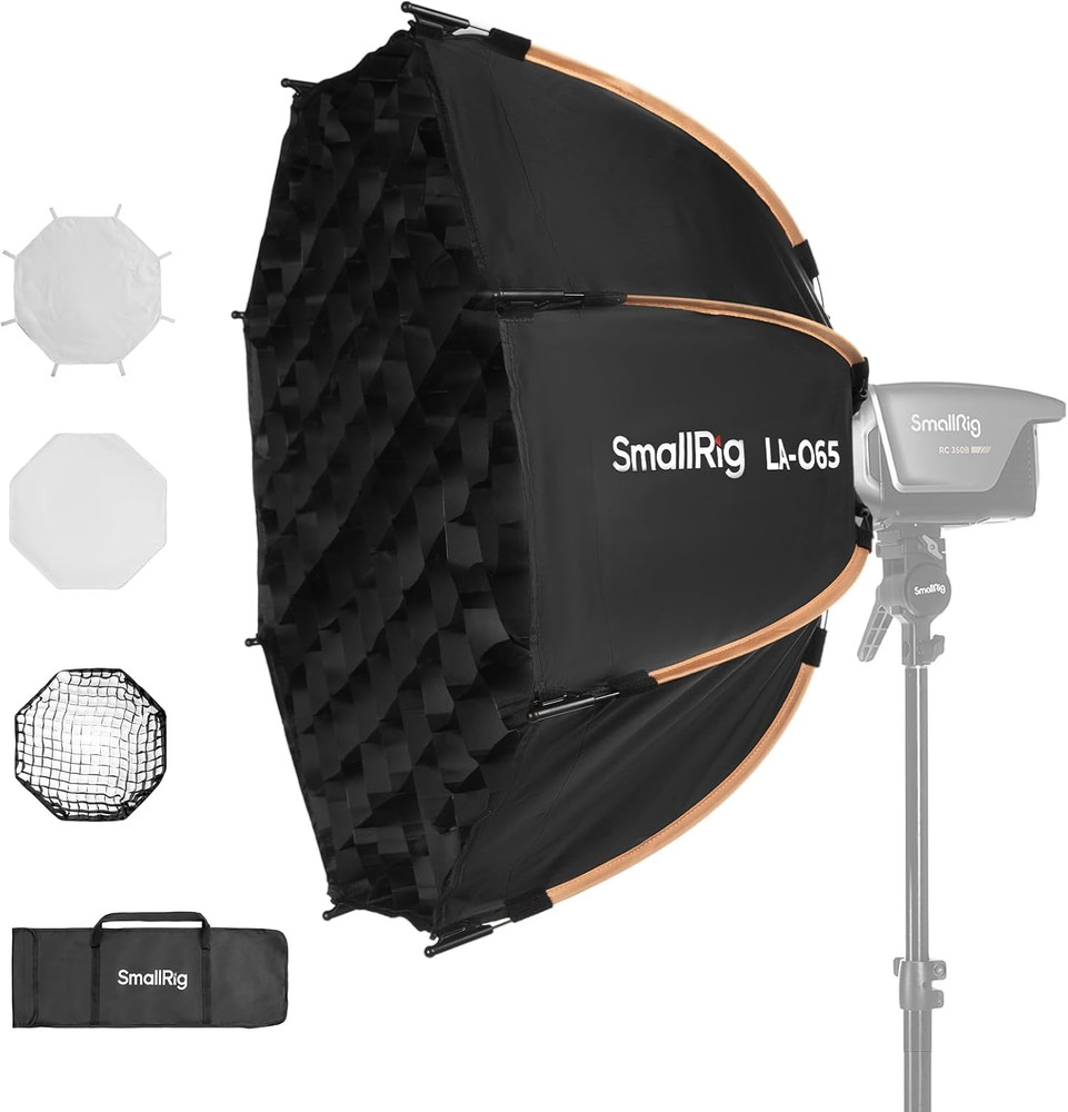 Smallrig LA-O65 Octagonal Softbox, 65Cm/25.6In Quick Release Softbox with Carryi