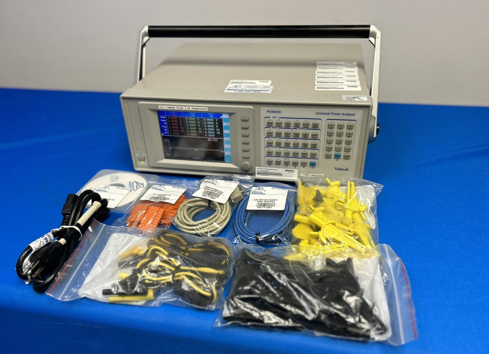 Voltech PM6000 6 Channel, 30A Multi-Phase Power Analyzer *COMPLETE*