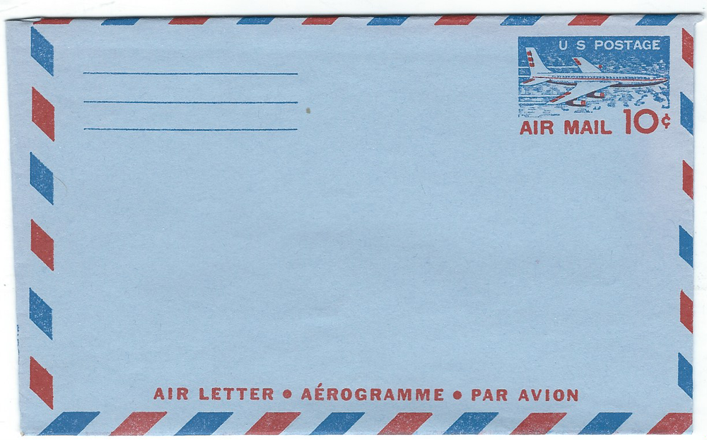 Plane...10 Cent Aerogramme