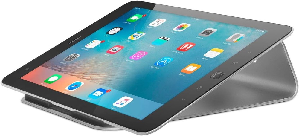 Mount-It! Tilted Laptop Riser for MacBook and iPad Pro - Ergonomic Silver