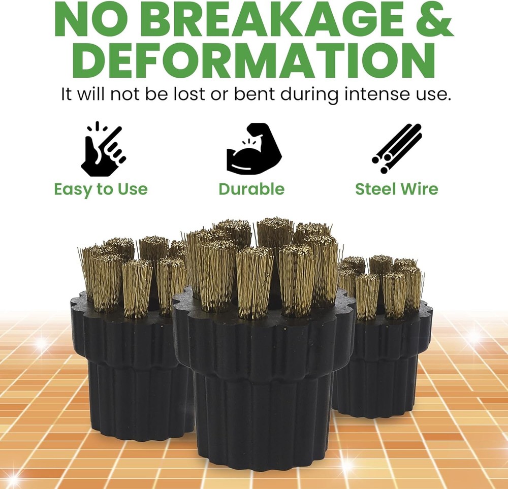 6 Pack Replacement Micro Scrubbing Brushes Compatible with Select Steam Mop