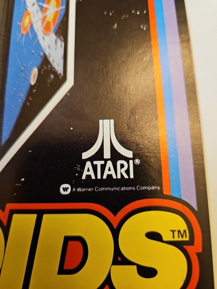 1979 Original ASTEROIDS Atari Arcade Game Brochure Advertising Flyer Authentic