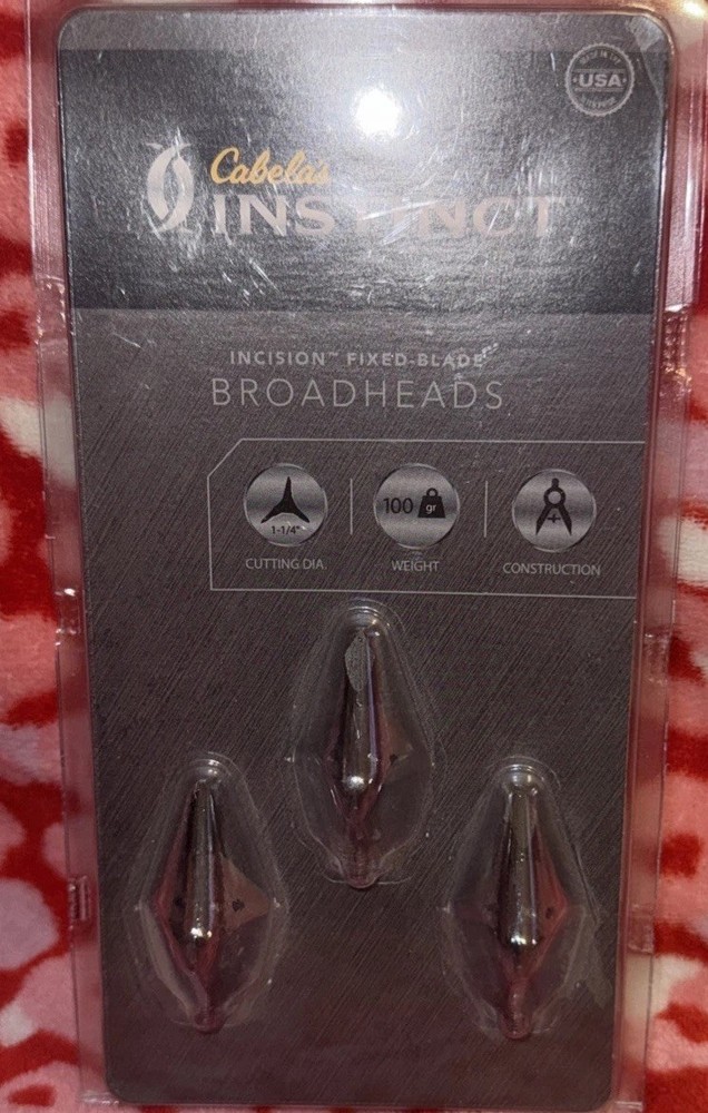 Cabelas Instinct Incision Fixed Blade Broadheads