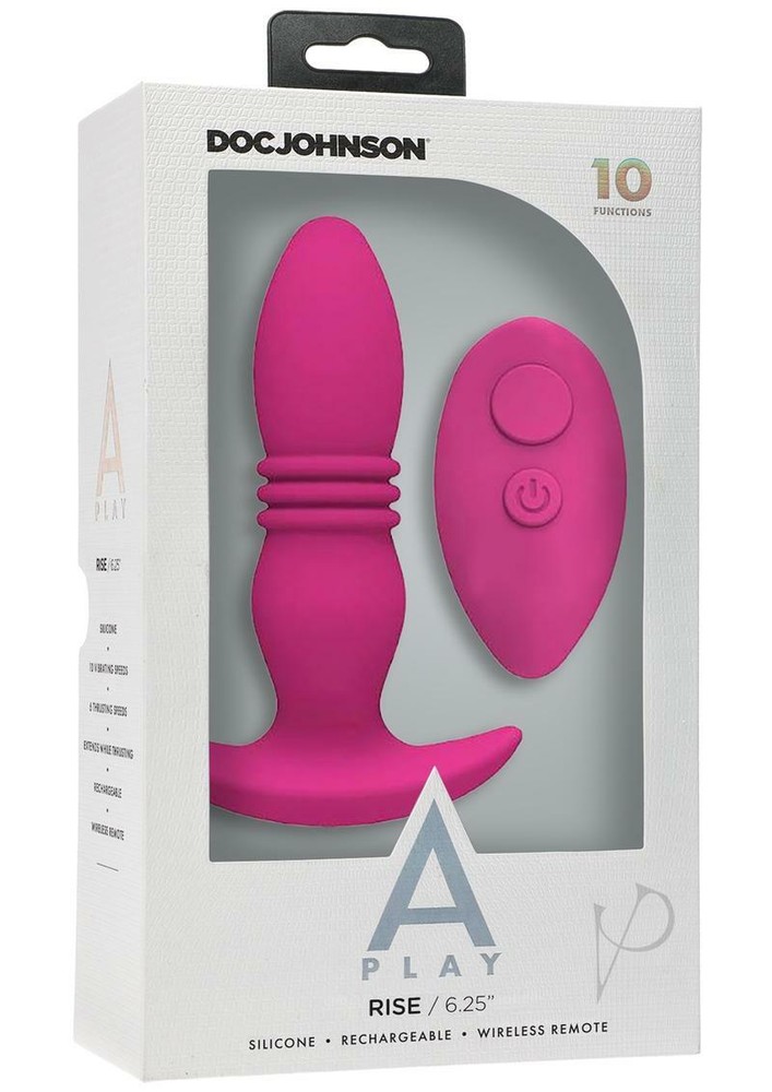 Remote Control Thrusting Ana Plug Vibrating Silicone P-spot Vibe Rechargeable
