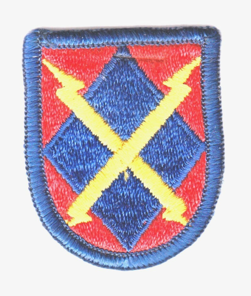 Army Beret Patch: 35th Signal Brigade - merrowed edge