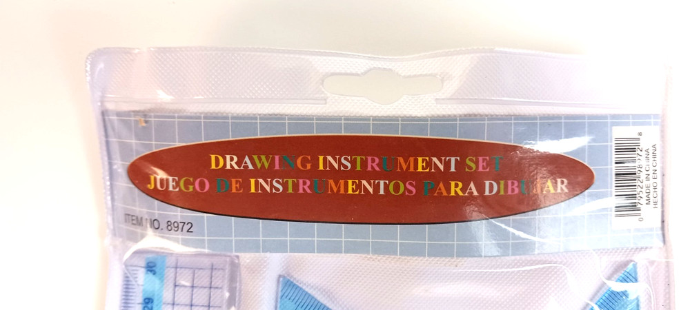 4-Piece Mathematical Drawing Set - Metric