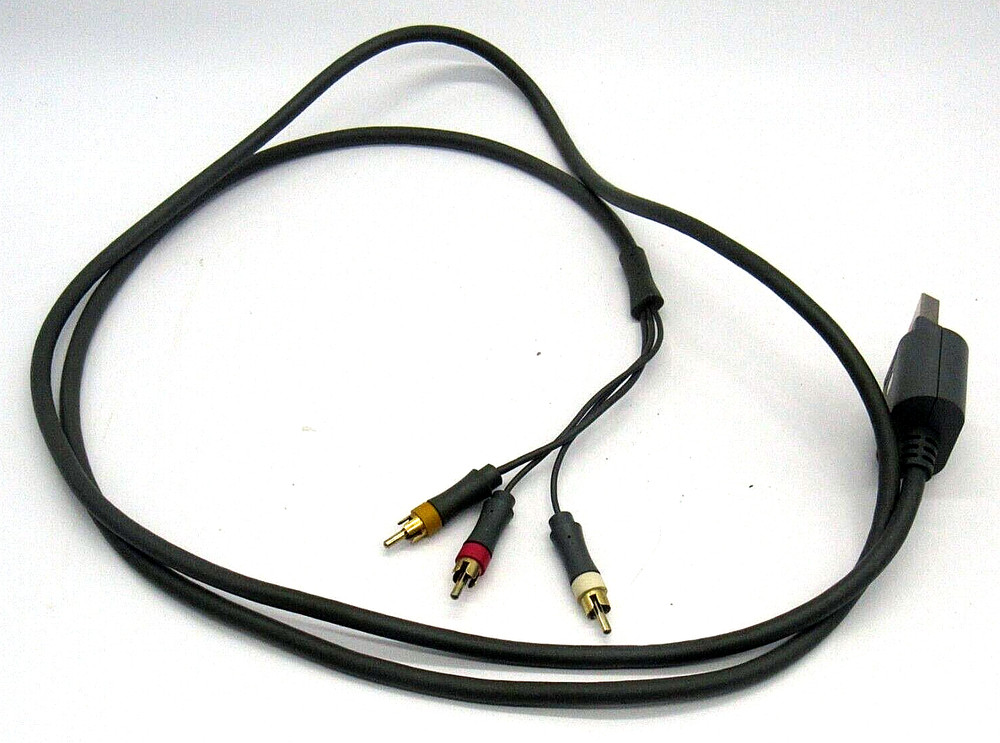 Xbox 360 AV Cable Audio Video Composite Cord Official Microsoft