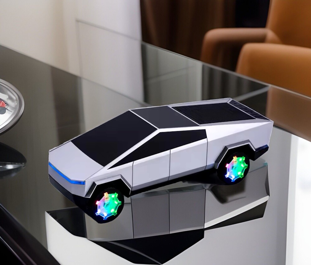 Tesla Cyber Gray Bluetooth Speaker With Lights 🔥