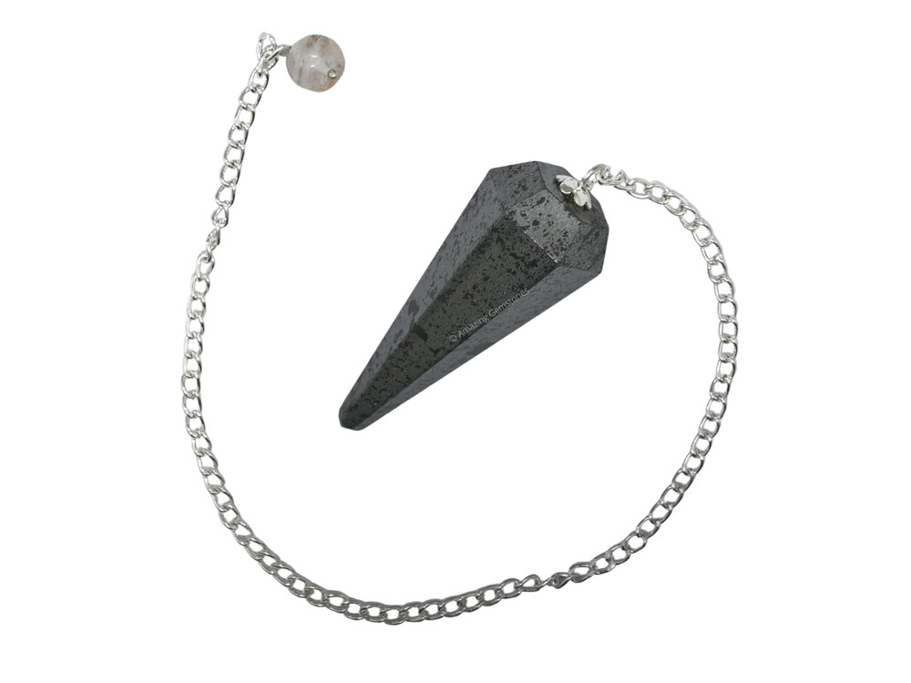 Hematite Dowsing Crystal Pendulum