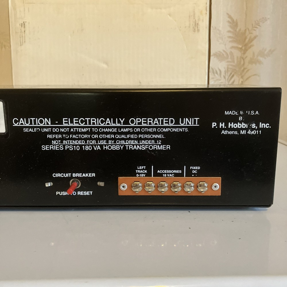 ph hobbies 10 amp transformer g scale PS10 NOS?