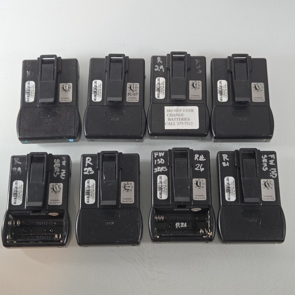 8 Bodyworn Transmitter 921T Radium 216MHz Phonic Ear UNTESTED - 2 DONT TURN ON