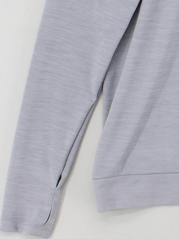 Nike Men's Loungewear M Grey 100% Polyester Mock Neck Basic