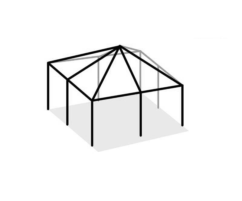 Replacement Steel Frame For West Coast Frame Tent 20x20 Event Party Gazebo