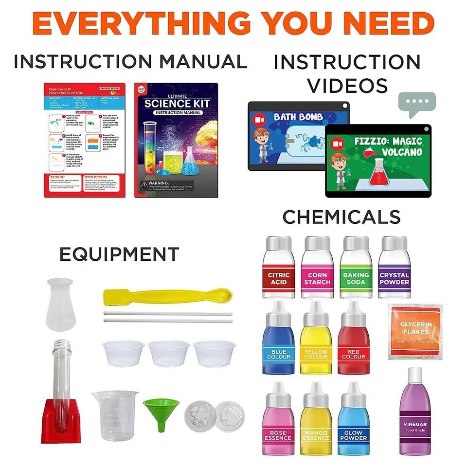 Ultimate Science Kit Experiments for Kids Age 8+ STEM Kid Projects Einstein Box