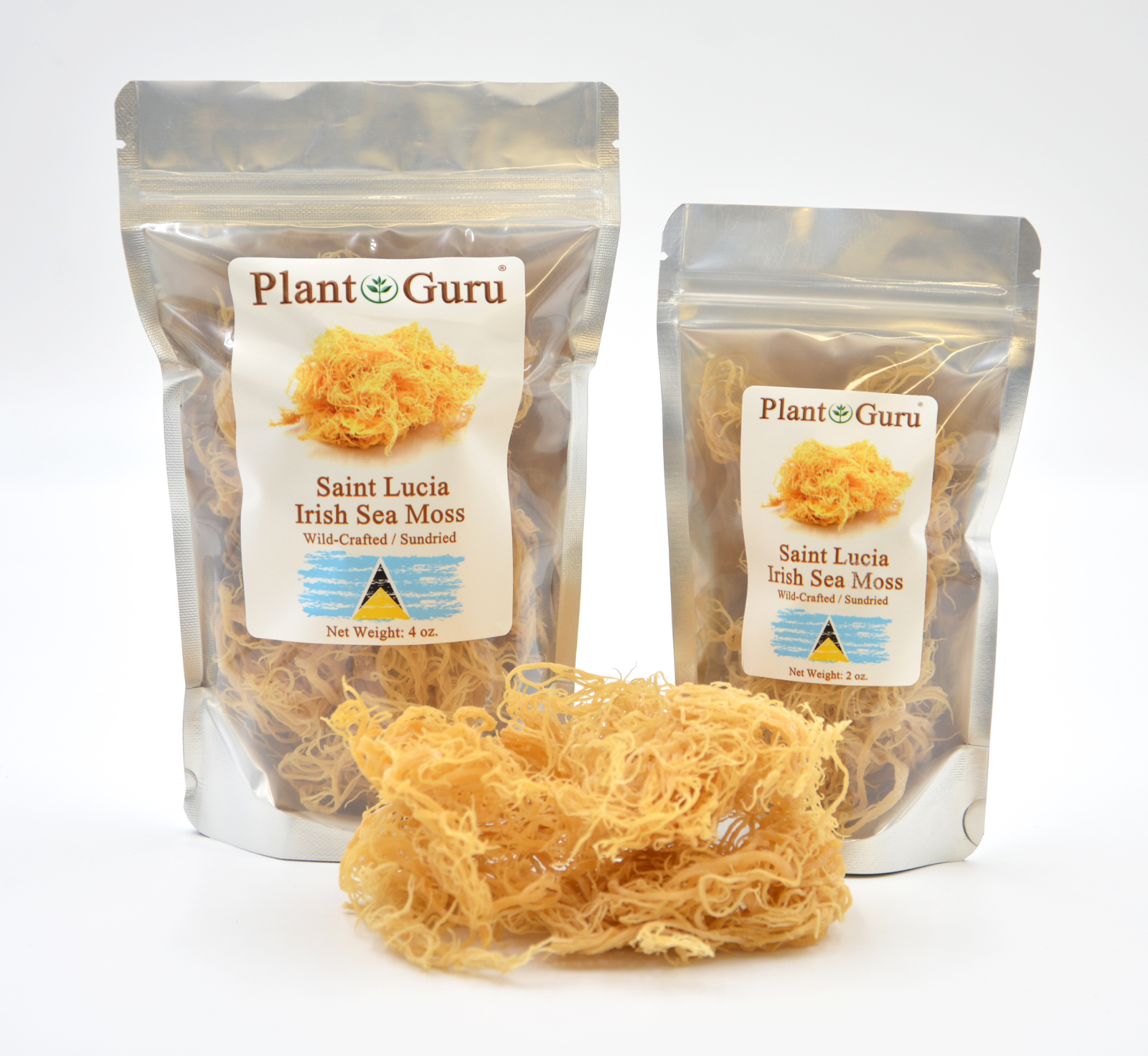 Gold Sea Moss St Lucia / Dr Sebi Irish Moss Wildcrafted 100% Pure Raw