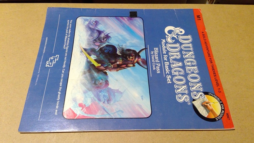 Dungeons & Dragons Module M1 Blizzard Pass 9067