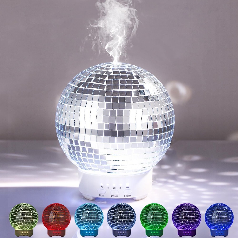 Disco Diffuser Ball Rotating -Essential Oil Diffuser with Whispe Quiet Operation