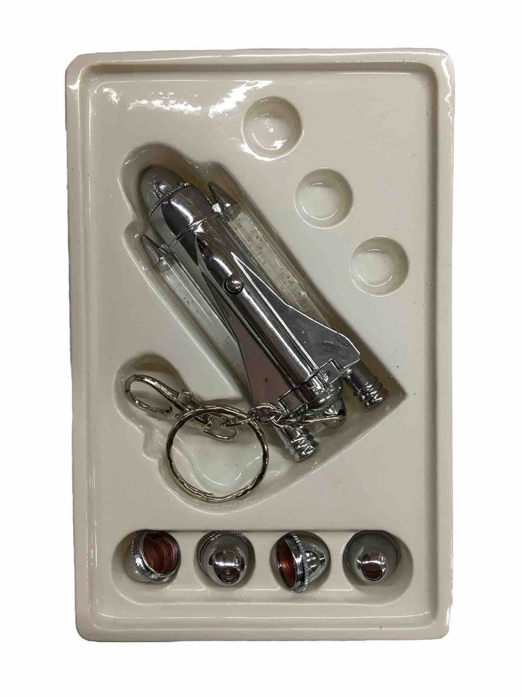 Shuttle Laser Pointer with Flashing Lights and 4 Assorted Heads