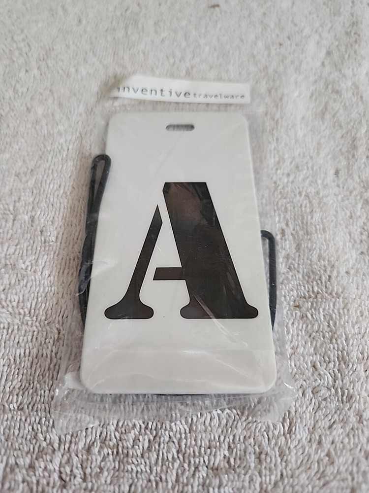 Inventive Travelware White Luggage Tag "  A  " box 331