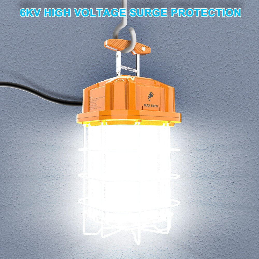 2Pack LED Temporary Work Light 100W Linkable Construction Building Highbay Light