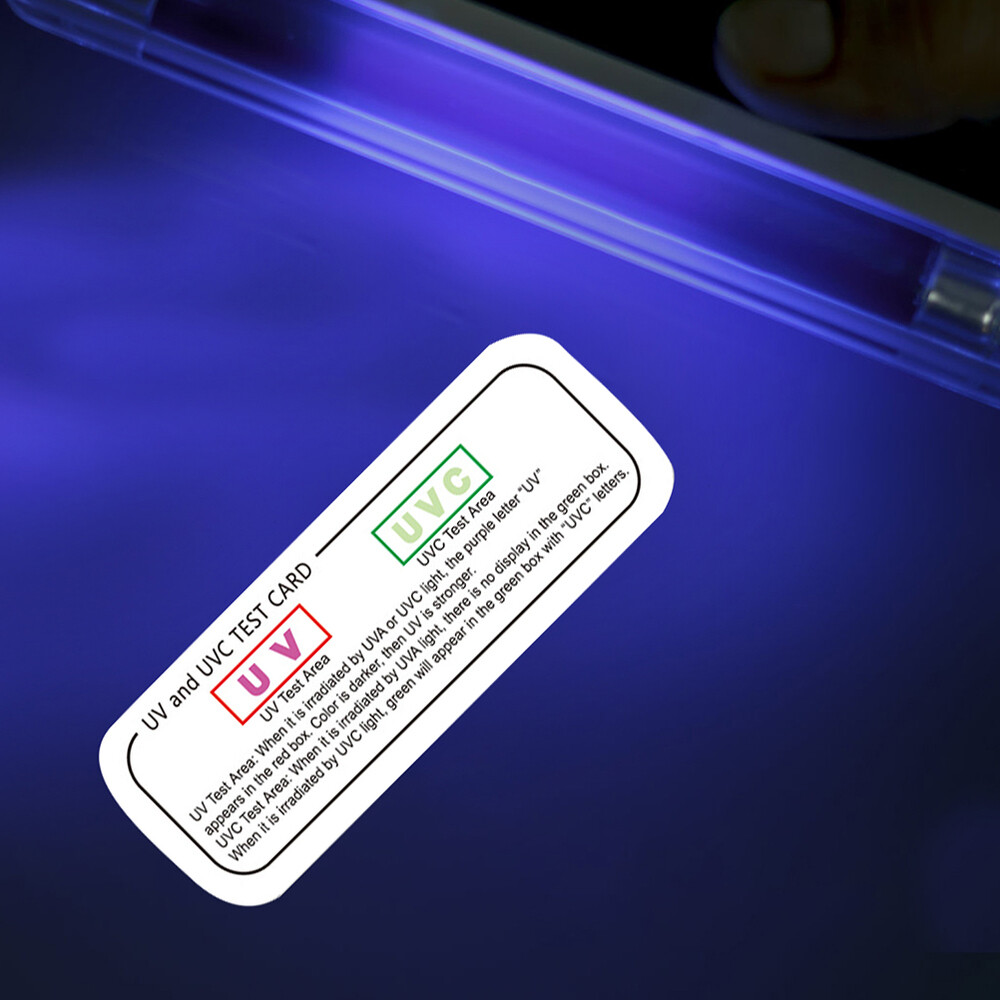 UVC-UVA Testing Cards Light Identifying Tools UVA Testing Strips Indicator Cards