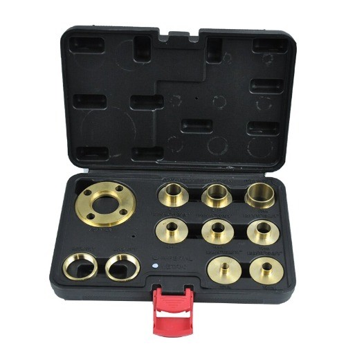 Brass Template Router Guides Kit with Lock Nut Adapter Guide Bushing Kit 11Pcs
