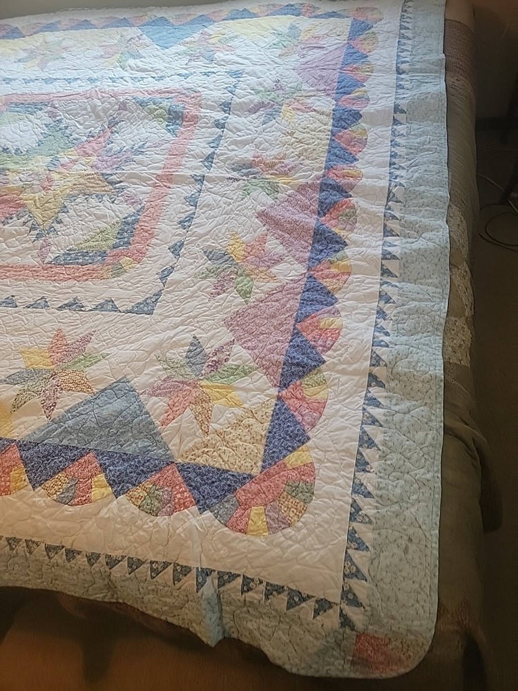 Light Blue Quilt 85 x 83