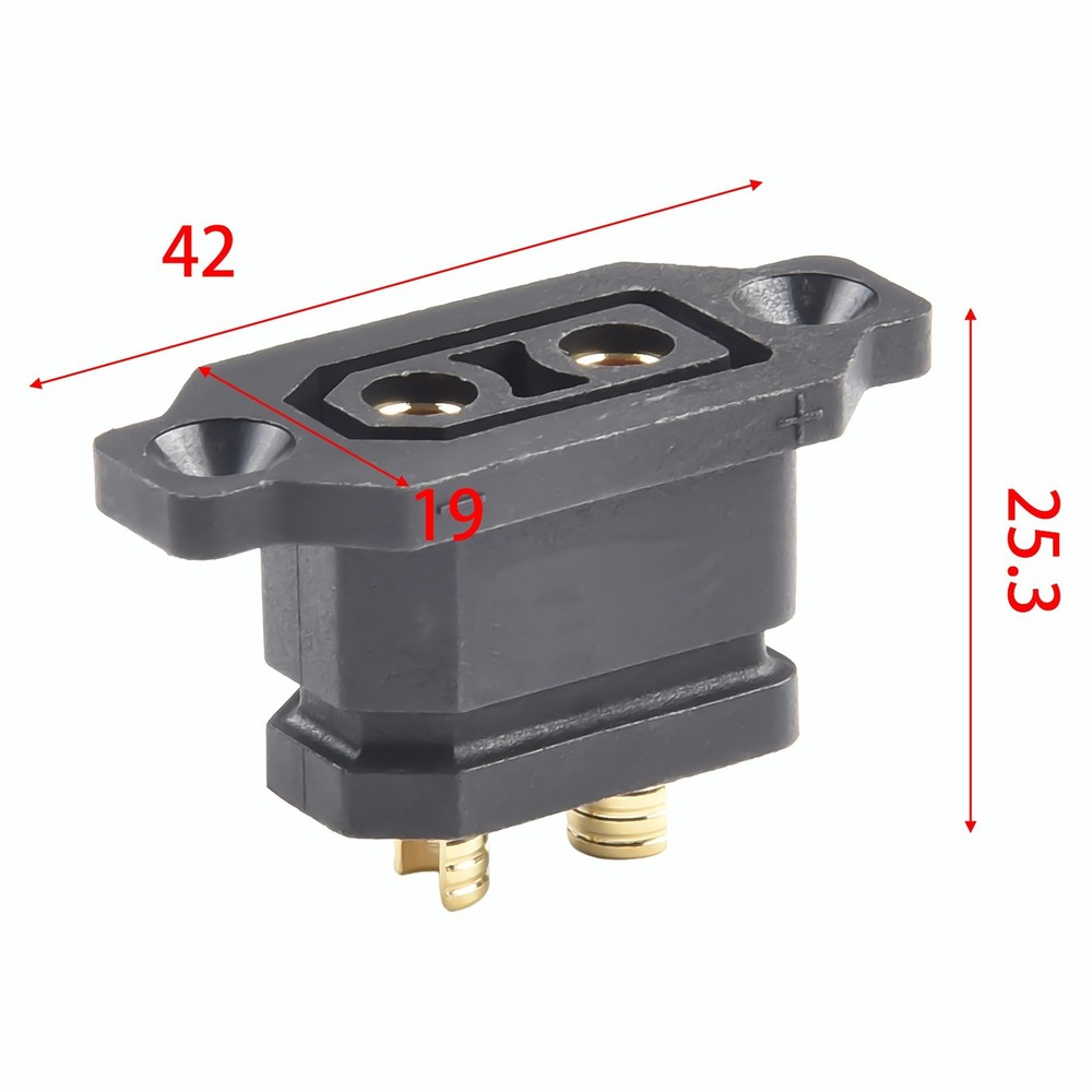 XT90EF Electric Vehicle Connector Base with High Temperature Resistance