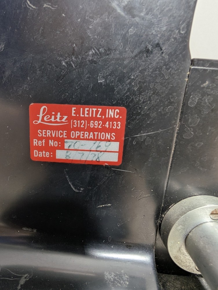 Ernst Leitz Wetzlar Trinocular Microscope 4 Objectives Black