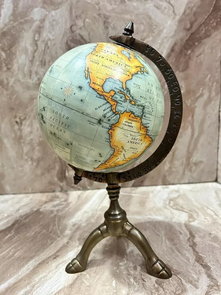 Illuminated World Map Globe Rotating Earth Model For Home and Office Decor Gift