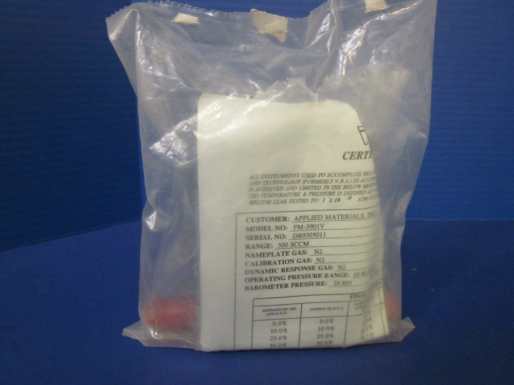 Tylan FM-3901V Mass Flow Controller N2, 300 SCCM, Refurbished