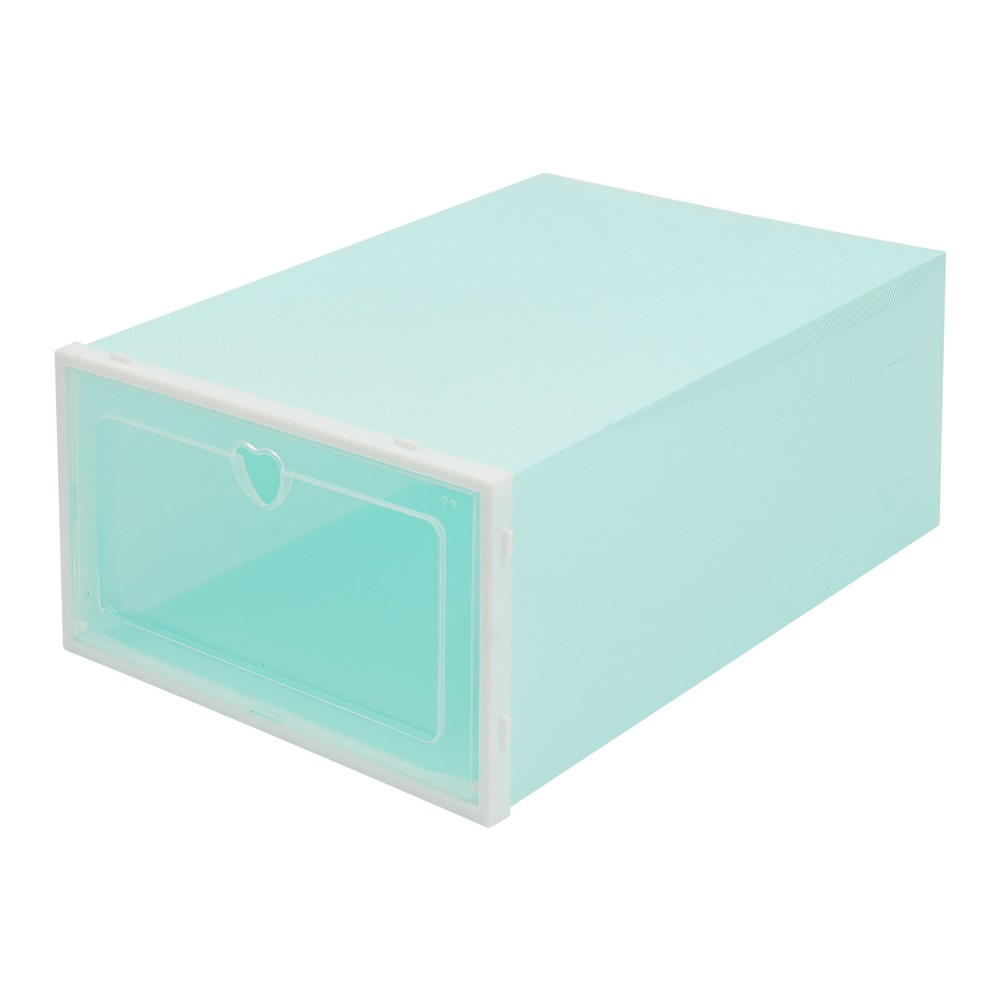 24PCS Stackable Shoe Storage Organizer Boxes with Clear Doors, 33×23×14 cm