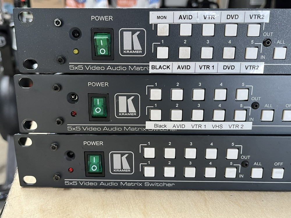Kramer VS-5x5 Audio Matrix Switcher - 3 Bundle Power Tested