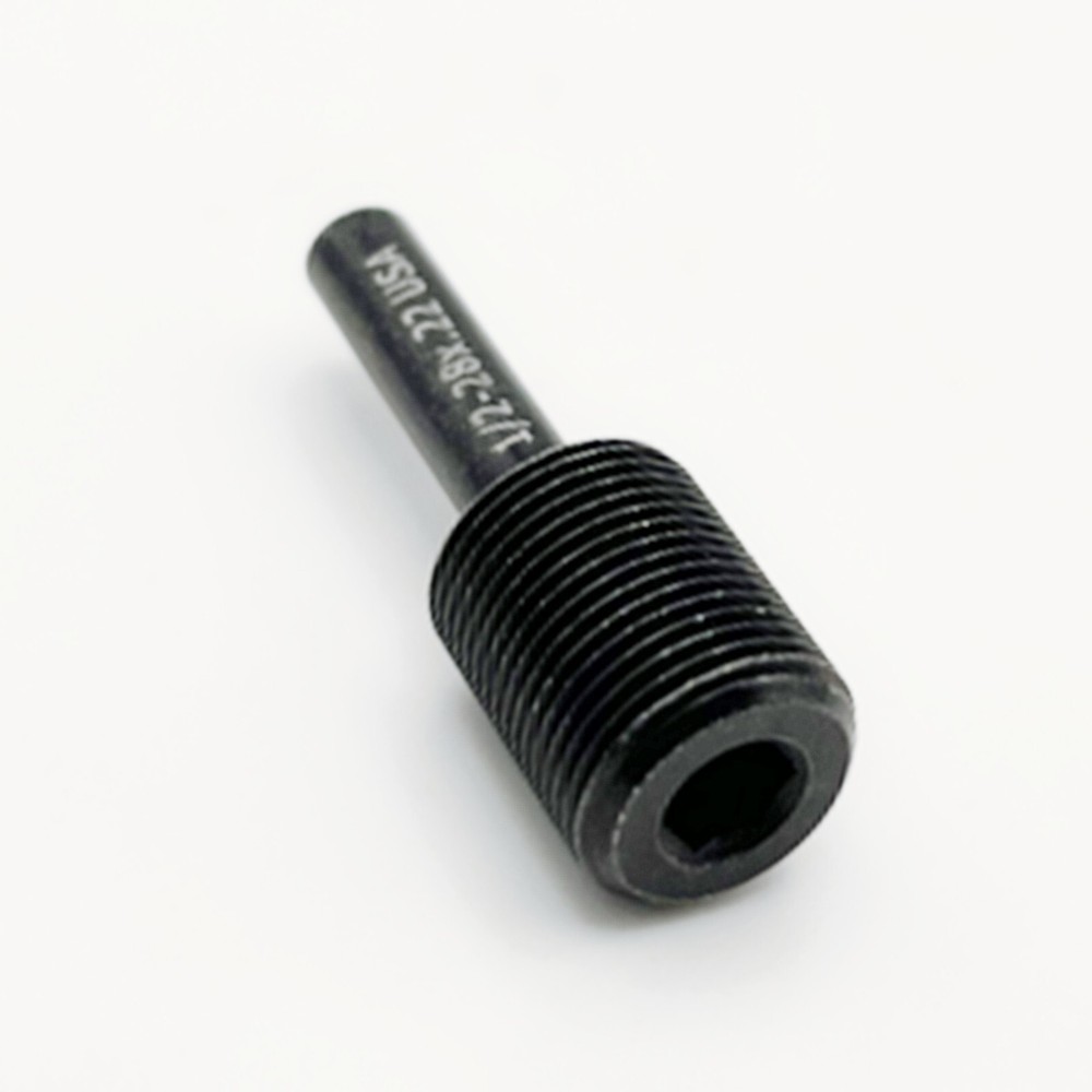 2 PackThread Die Starter Hex socket 1/2-28 for .22 - .223 Thread alignment tool