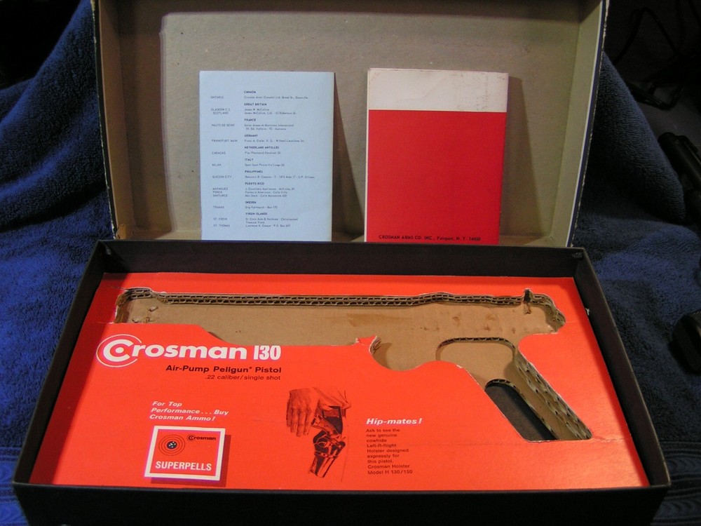 Vintage Crosman "130" W/Box & Papers NICE
