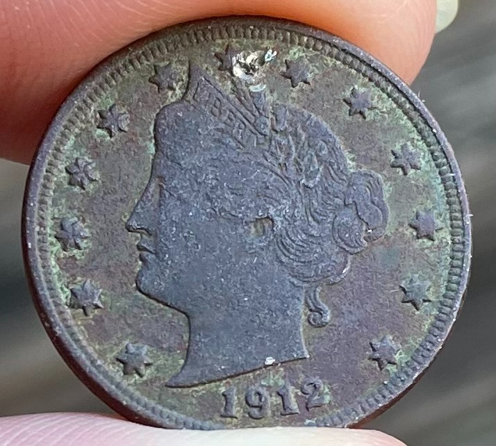 1912 LIBERTY Nickel V Cent - (VERY NICE) - (FULL LIBERTY) - (HIGH GRADE) L151