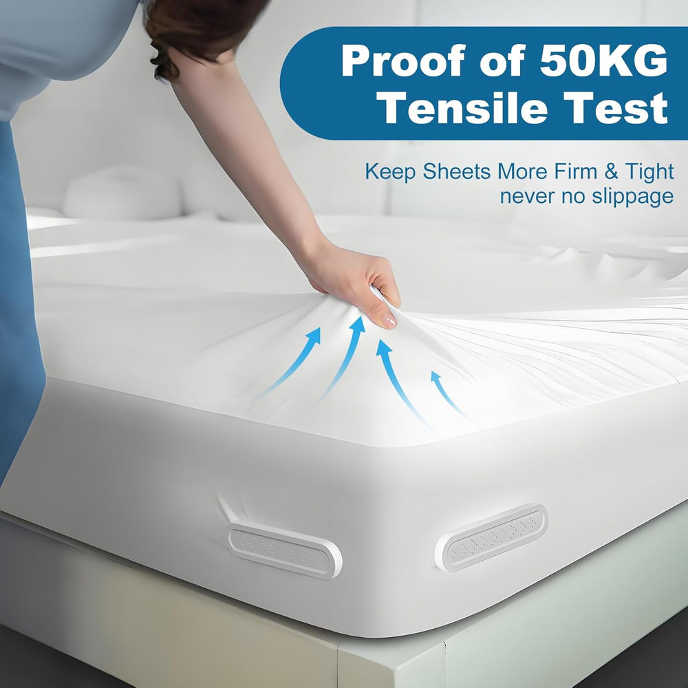 Universal Bed Sheet Holders - Upgraded Straps for Secure Fitting