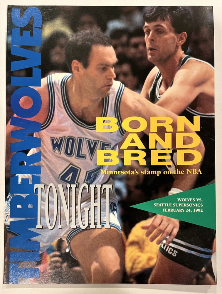 1992 Minnesota Timberwolves NBA Program vs. Seattle Supersonics (G3)