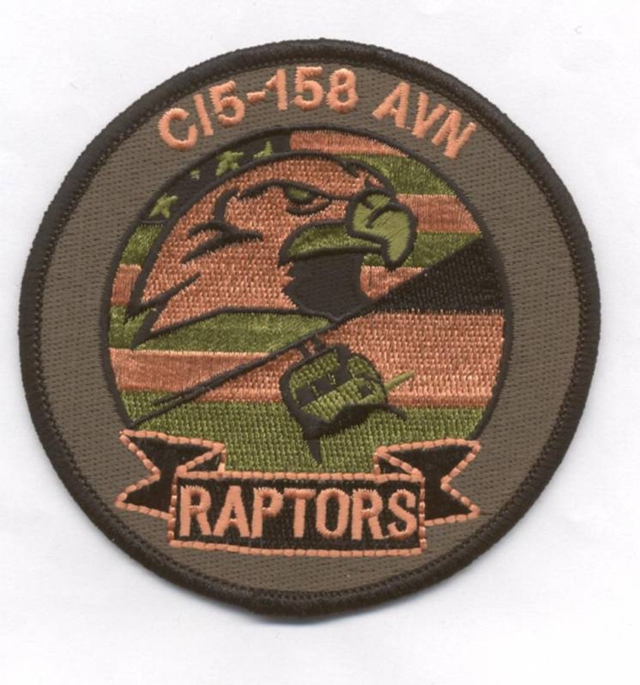 C CO 5-158th AVN "RAPTORS" patch