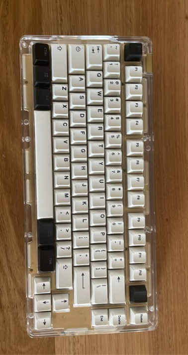 Built Custom Mechanical Gaming Keyboard Idabao ID80 Crystal, 75% keyboard brass