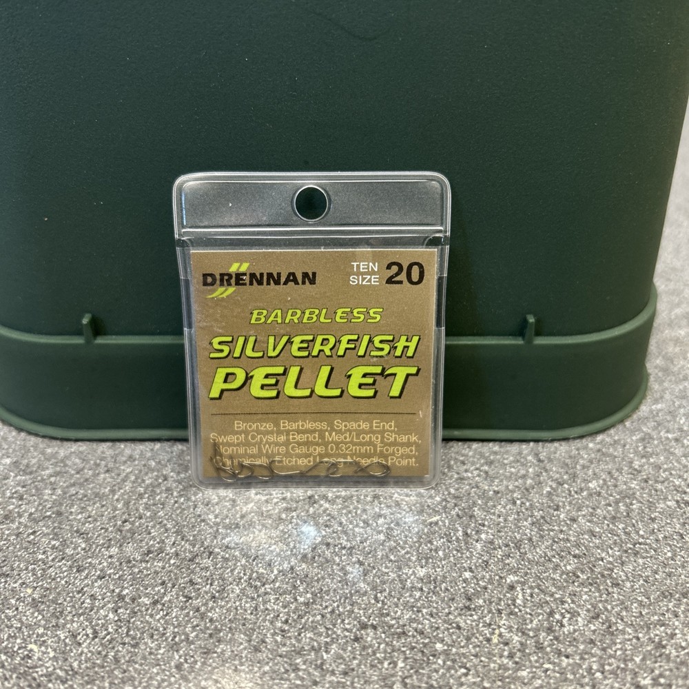 Drennan Silverfish Pellet Barbless Spade Size 20