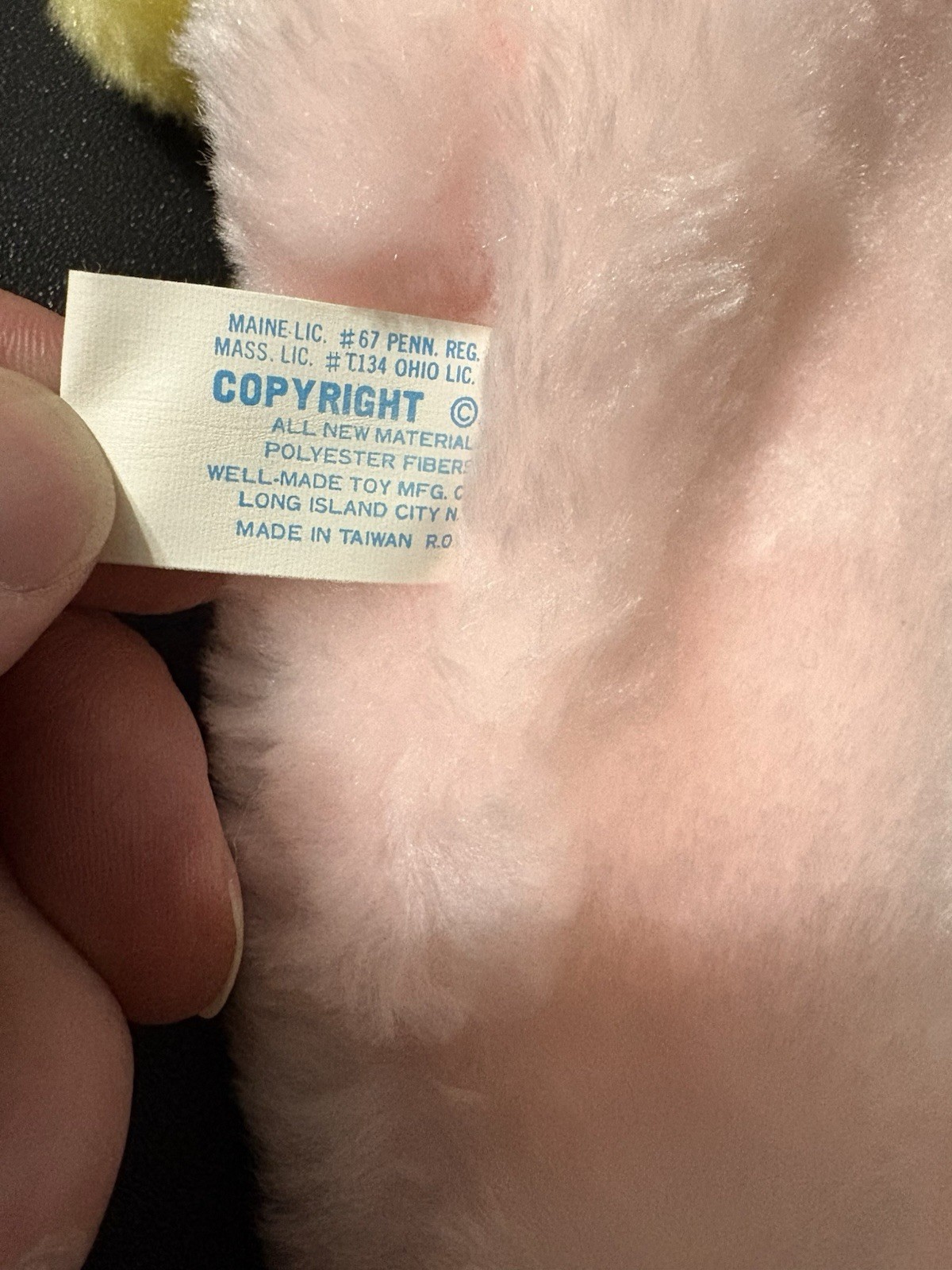 vintage woolworth Well-Made Toy Easter Bunny Plush Stocking