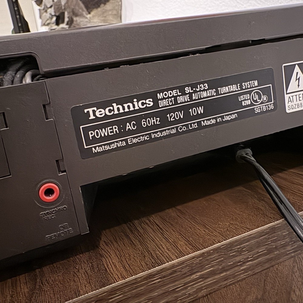 Technics SL-J33 Quartz Direct Drive Automatic Turntable Tested Working
