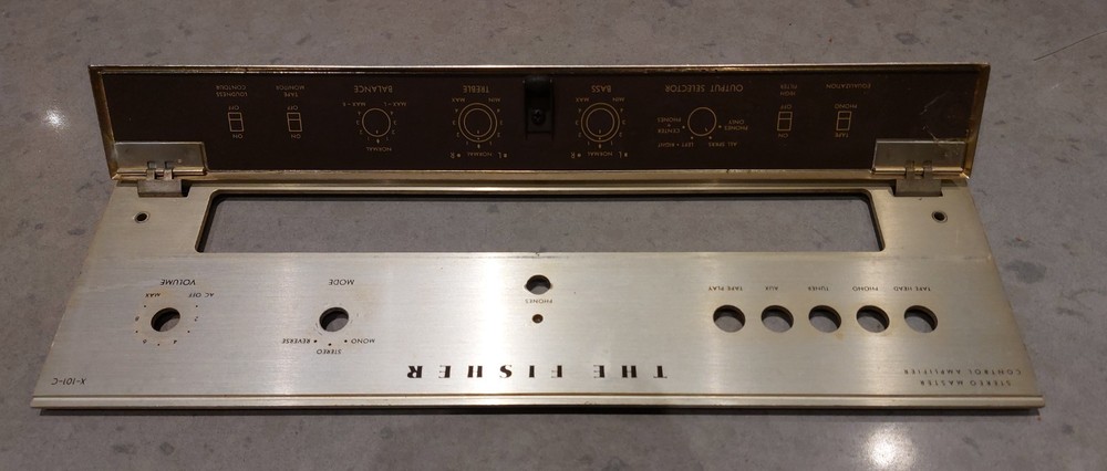 Fisher X-101-C Front Panel