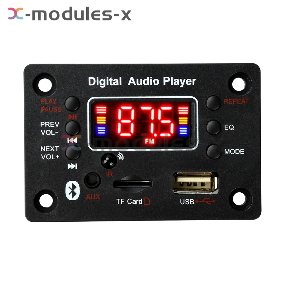 Audio Amplifier Board 2*25W 2CH Bluetooth 5.0 MP3 Decoder Board with Amplifier
