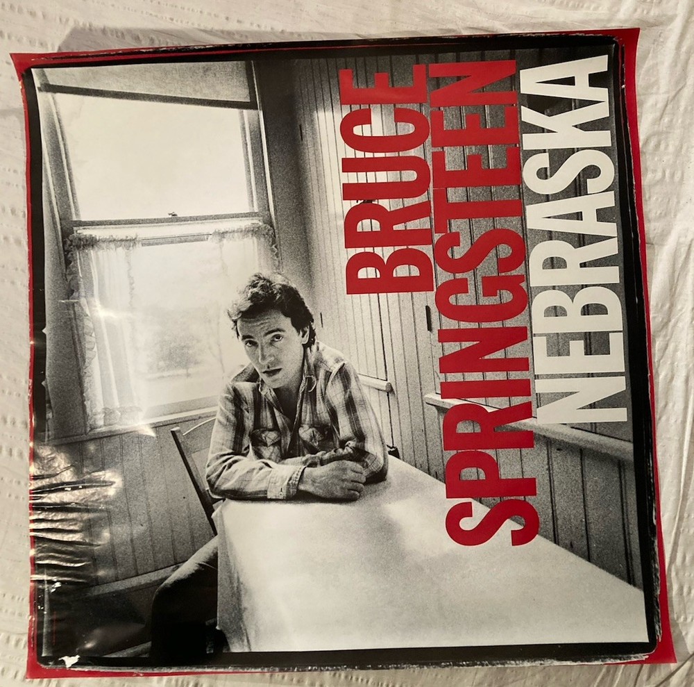 Bruce Springsteen 1982 Large Promo Poster Nebraska Water Damage