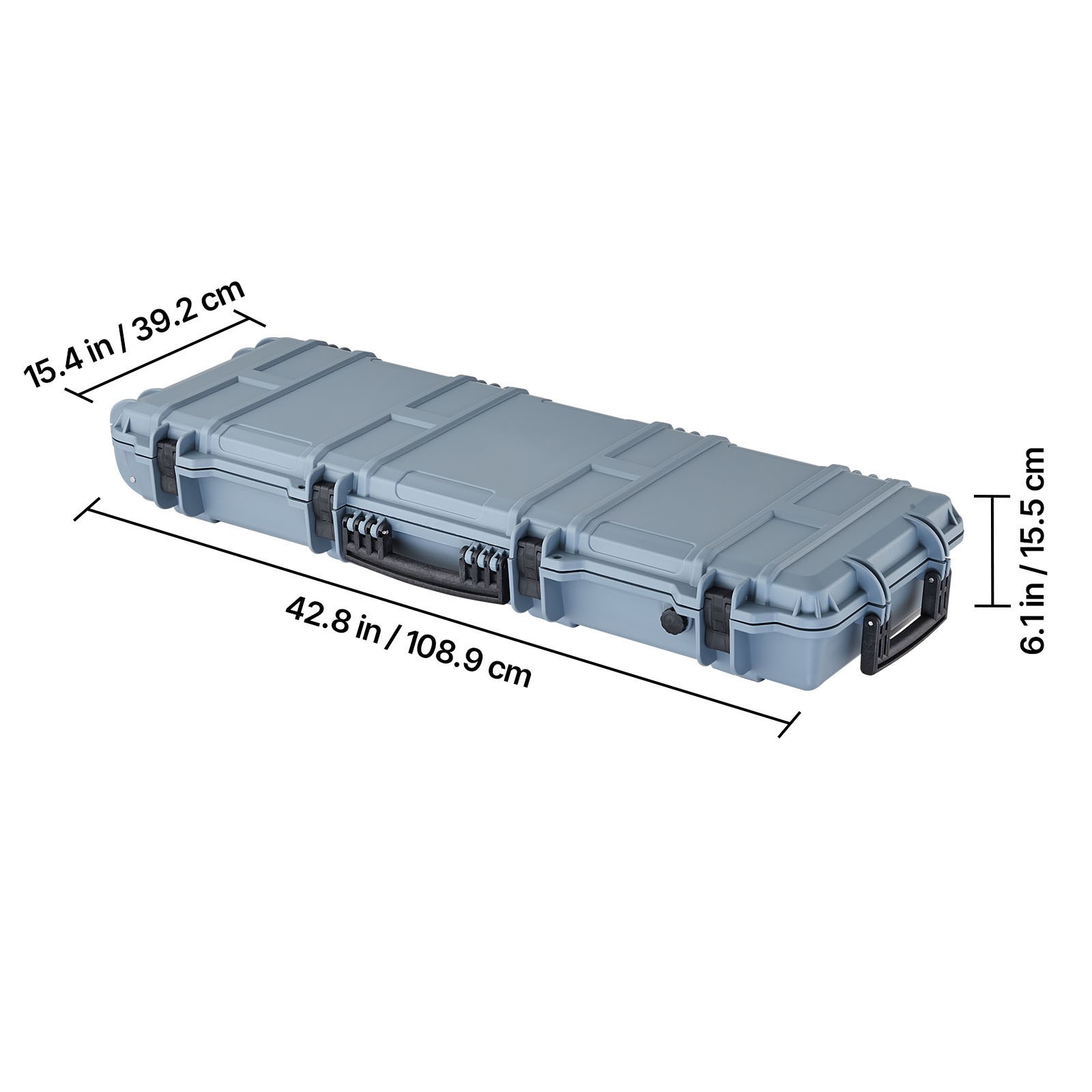 Uimoso Durable Hard Rifle Case with Waterproof Design &Customizable Foam Inserts