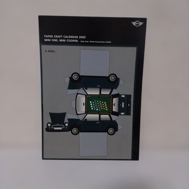 Bmw Mini Paper Craft Calendar 2003