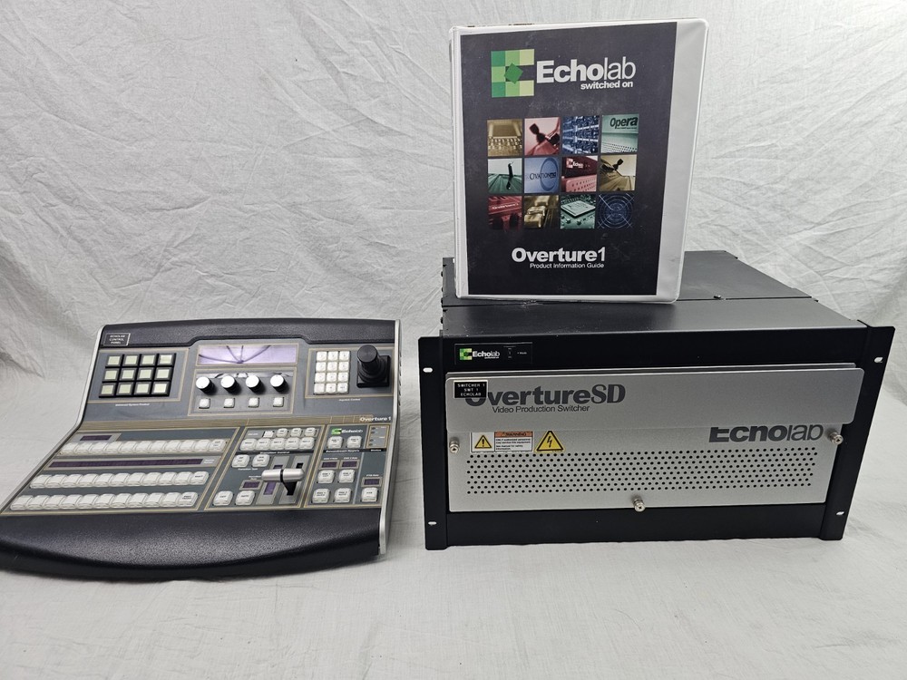 ECHOLAB OVERTURE SD VIDEO PRODUCTION SWITCHER SYSTEM CONTROL & INFORMATION GUIDE